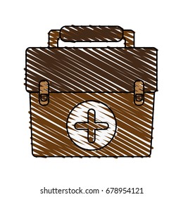 medical briefcase vector illustration
