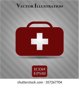 Símbolo vector de maletín médico