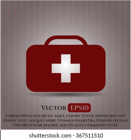 Símbolo vector de maletín médico