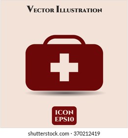 Símbolo vector de maletín médico