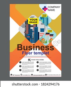 Medical Brochure. corona virus flyer template, COVID- 19, A4 flyer design template. Leaflets a4 Template. Cover Book and Magazine. Annual Report Vector illustration - Vector.