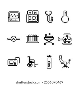 medical bundle set pixel art