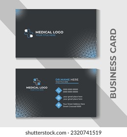 Diseño de identidad corporativa de tarjetas de visita médicas