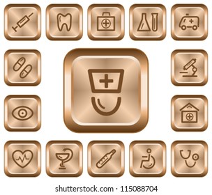 Medical button set