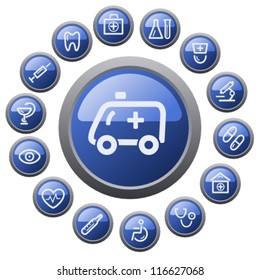 Medical button set