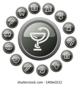 Medical button set