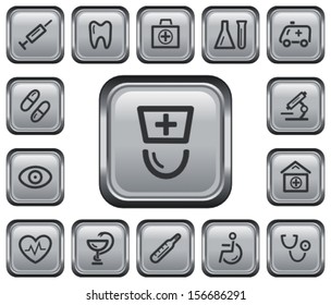 Medical button set