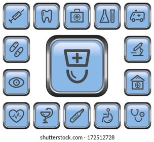 Medical button set