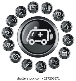 Medical button set