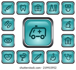 Medical button set