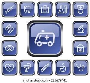 Medical button set