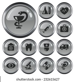 Medical button set