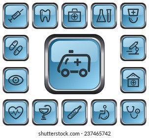 Medical button set