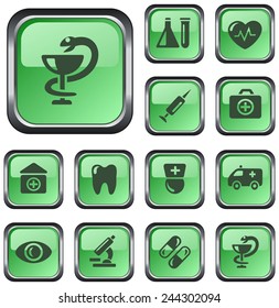 Medical button set