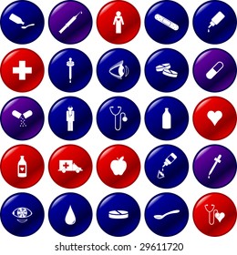 medical button set