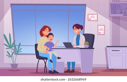 Armário médico. Consultar o médico vetor exato fundo cartoon com imagem conceitual de saúde