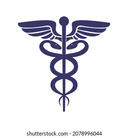 Symbol für Medical Caduceus, Vektorgrafik