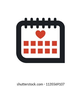 medical calendar vector icon