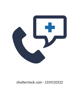 Medical call icon, Medical help icon