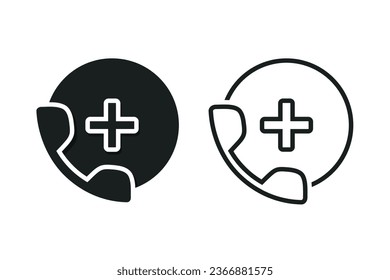 Medical call icon. Illustration vector