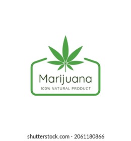 Medical Canabis Marijuana Emblem Logo