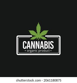 Medical Canabis Marijuana Emblem Logo