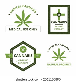 Medical Canabis Marijuana Emblem Logo