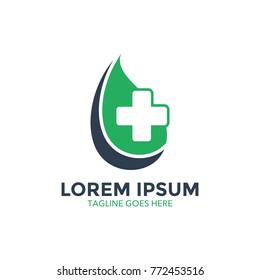 medical cannabis logo, editable vector