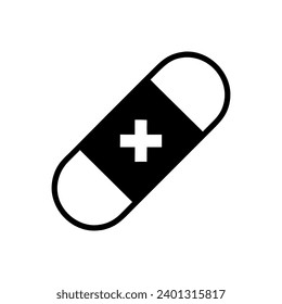 Medizinisch, Kapselsymbol. Einfaches Vektorsymbol