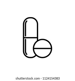 medical - capsule icon vector