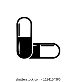 medical - capsule icon vector