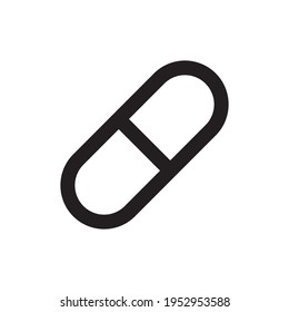 Plantilla de diseño de vectores de iconos de la cápsula médica