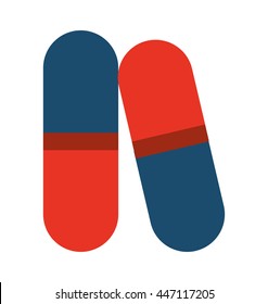 medical capsule  isolated icon design, vector illustration  graphic 