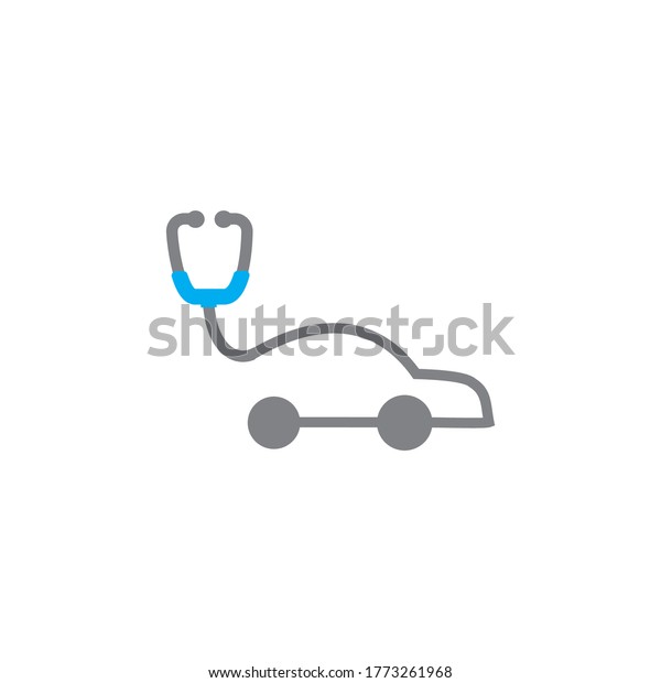 medical car logo ,\
automotive clinic logo