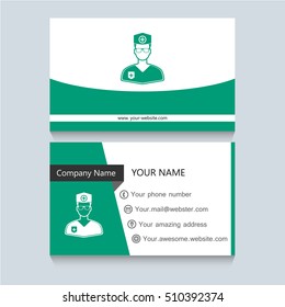 medical card design. medical card template