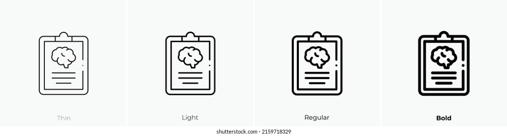 medical card icon. Linear style sign isolated on white background. Vector illustration.
