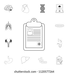 Medical Card icon. Simple element illustration. Medical Card symbol design from Medical collection set. Can be used for web and mobile on white background