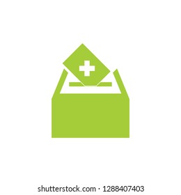 medical card insert box symbol vector