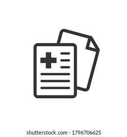 Medical card. Medical insurance. Medical record. Medical diagnosis. Add file. Profile icon. Document icon. Paper icon. Personal document. Identification card. Copy document. Id card. Sick leave.