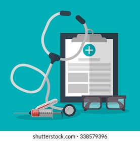 Medical care concept about health care icons design, vector illustration 10 eps graphic.