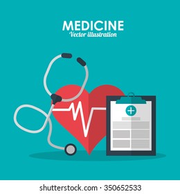 Medical care concept and icons design, vector illustration 10 eps graphic.