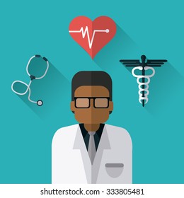 Medical care concept with medicine icons design, vector illustration 10 eps graphic.
