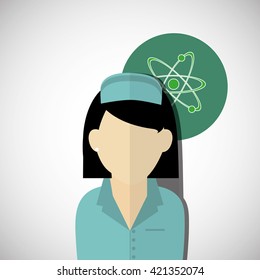 Medical care design. Health care icon. Isolated illustration