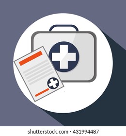 Medical care design. Health care icon. Flat illustration , vector