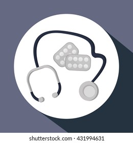 Medical care design. Health care icon. Flat illustration , vector