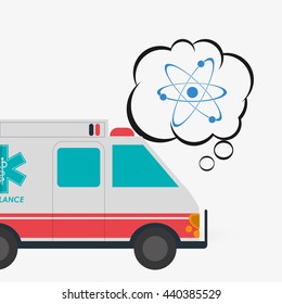 Medical care design. Health care icon. Flat illustration, vector