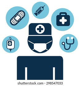 medical care design, vector illustration eps10 graphic 