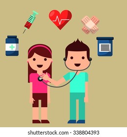 medical care design, vector illustration eps10 graphic 