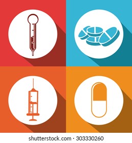 Medical care digital design, vector illustration eps 10