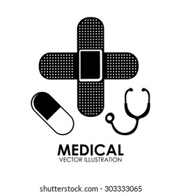 Medical care digital design, vector illustration eps 10